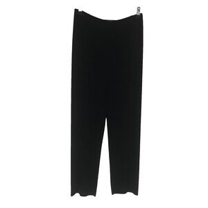 Chico's Womens Black Jersey Knit Pants Slinky Minimalist Whimsigoth Goth Sz 0 Sm